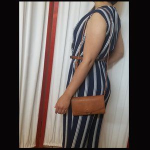 Summer Navy and White Striped Jumpsuit